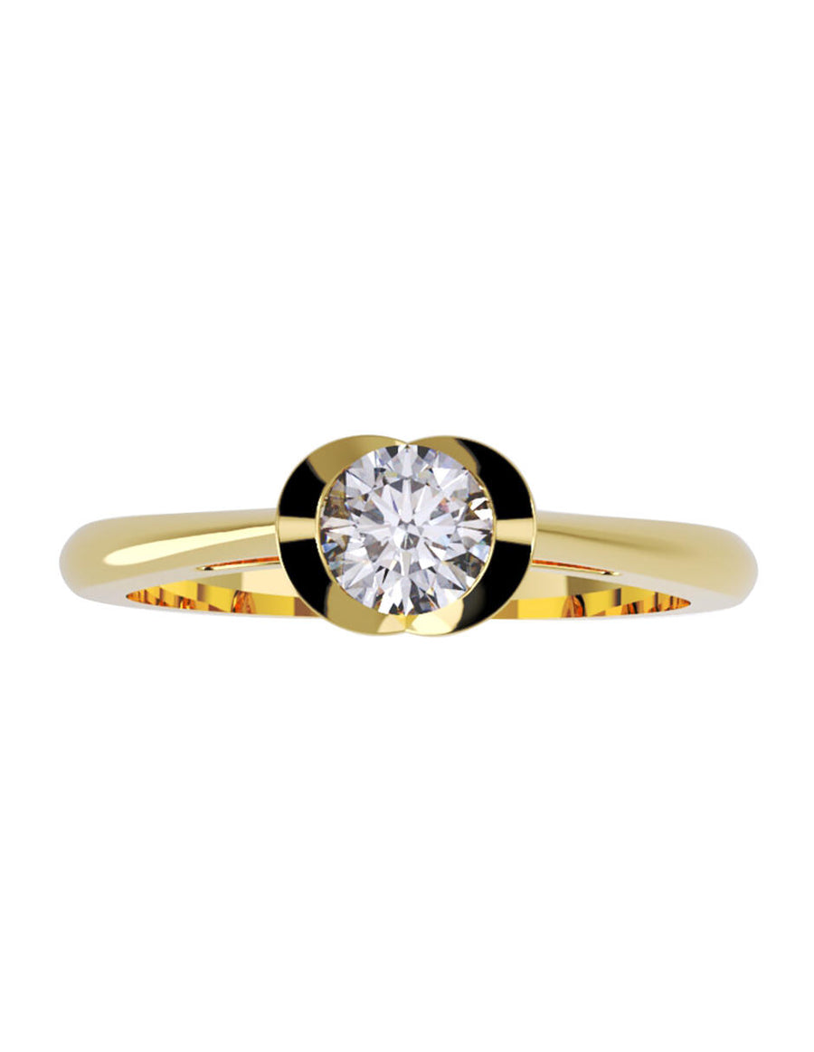 ANILLO DE ORO CON CIRCONIA