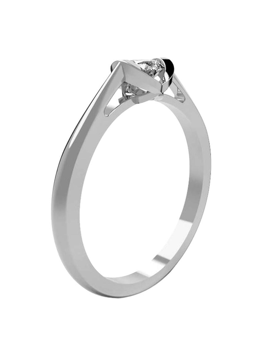 ANILLO DE ORO CON CIRCONIA