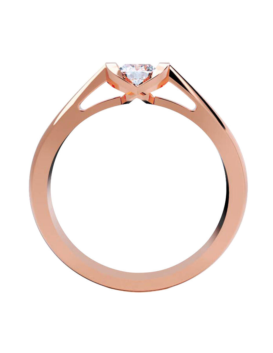 ANILLO DE ORO CON CIRCONIA