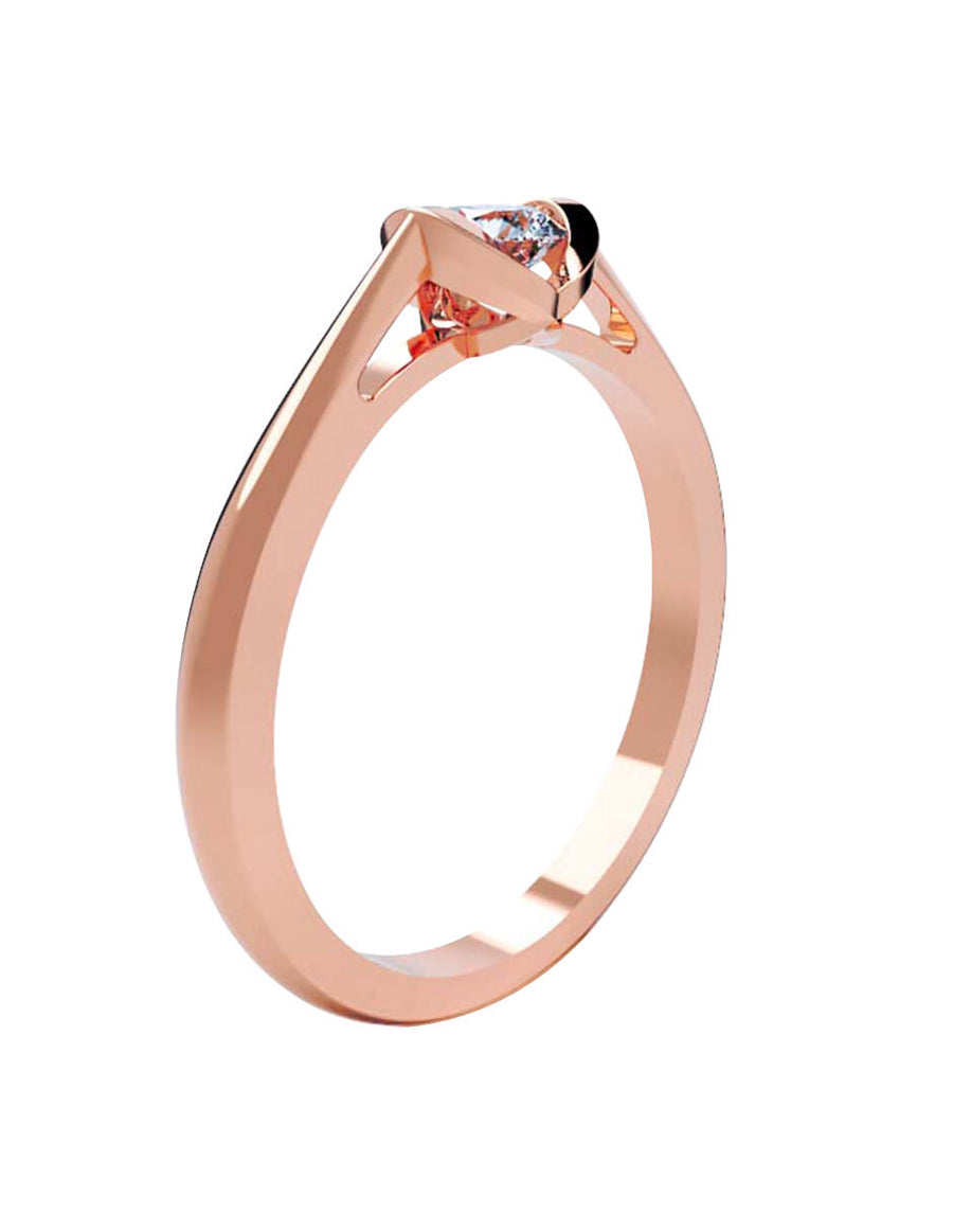 ANILLO DE ORO CON CIRCONIA