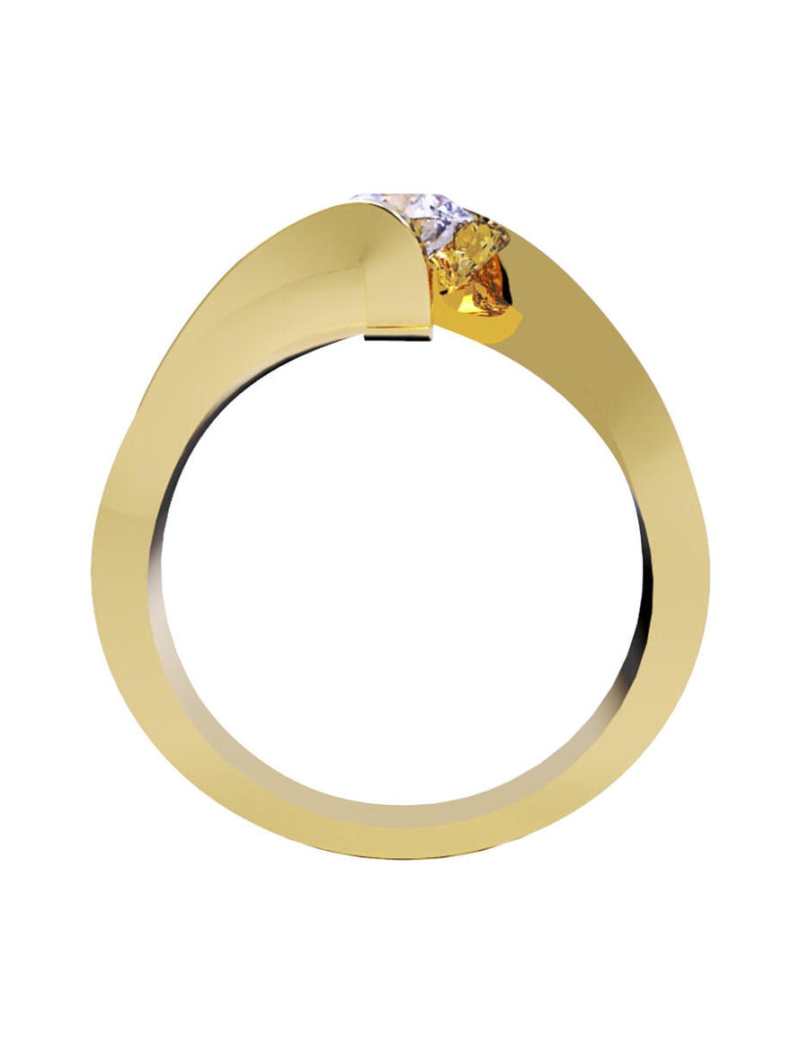 ANILLO DE ORO CON CIRCONIA