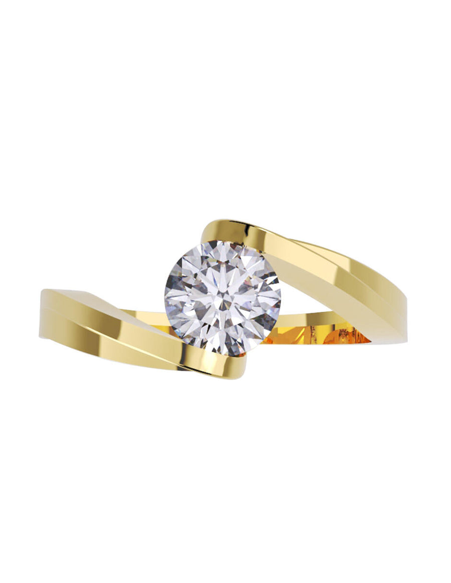 ANILLO DE ORO CON CIRCONIA