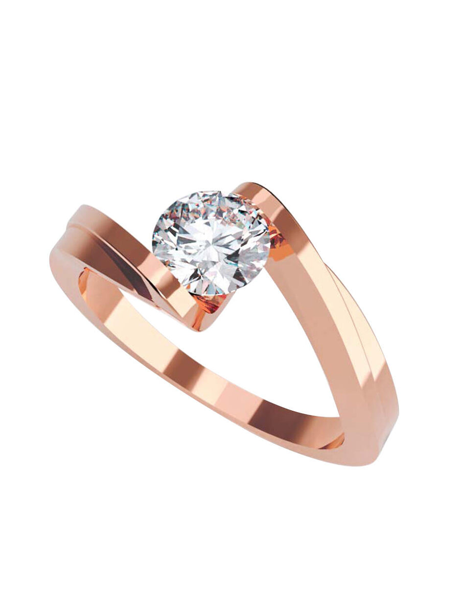 ANILLO DE ORO CON CIRCONIA