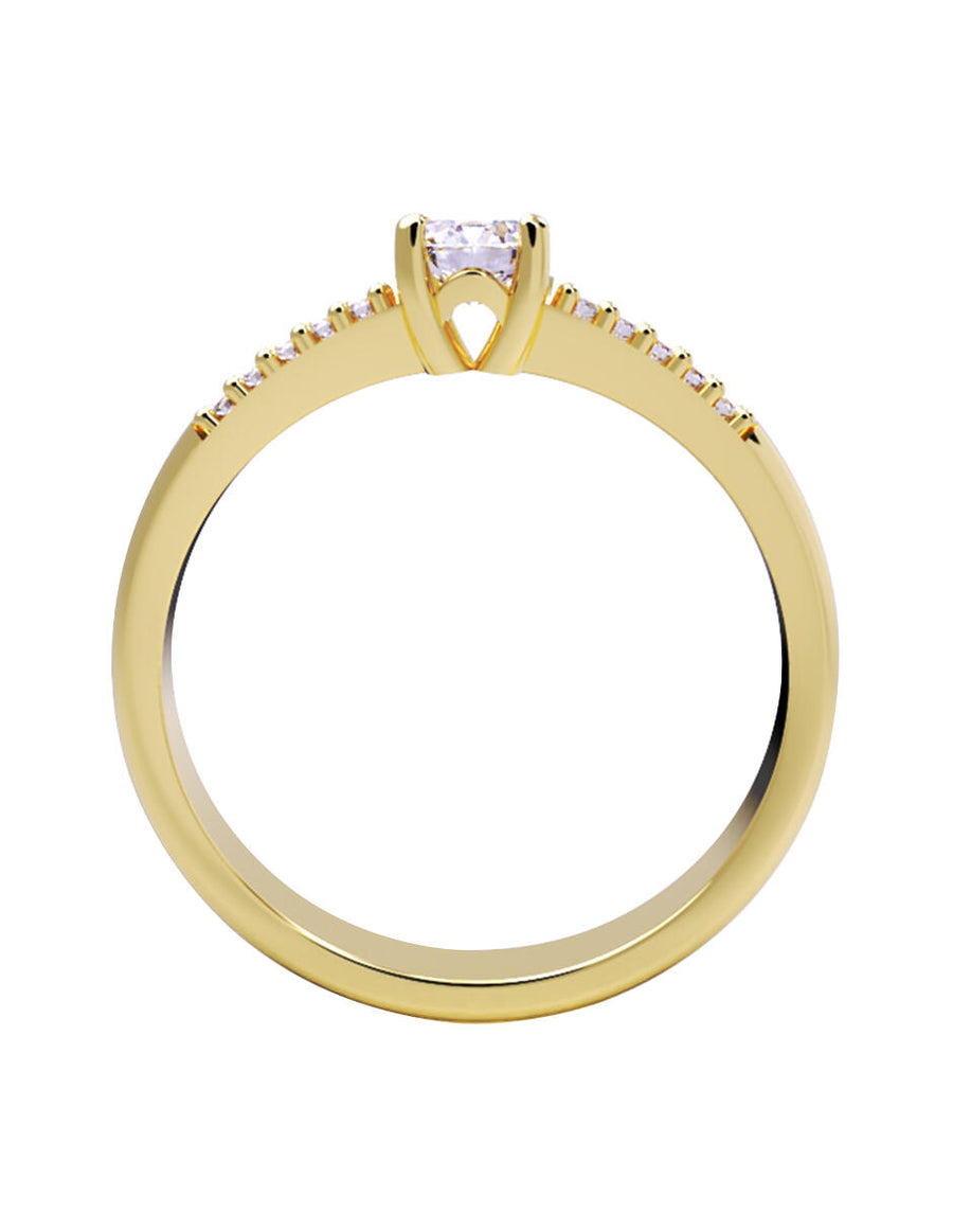 ANILLO DE ORO CON CIRCONIA