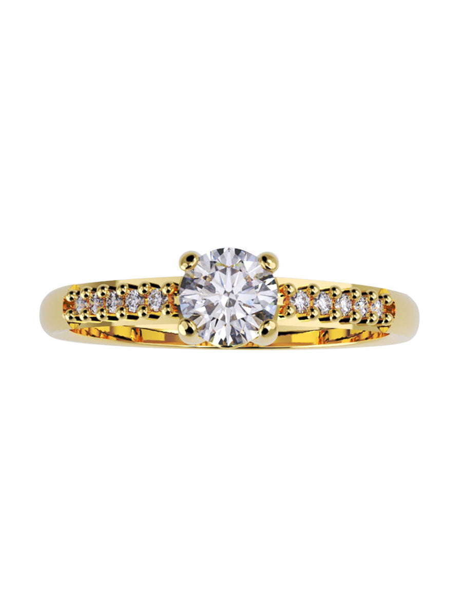 ANILLO DE ORO CON CIRCONIA