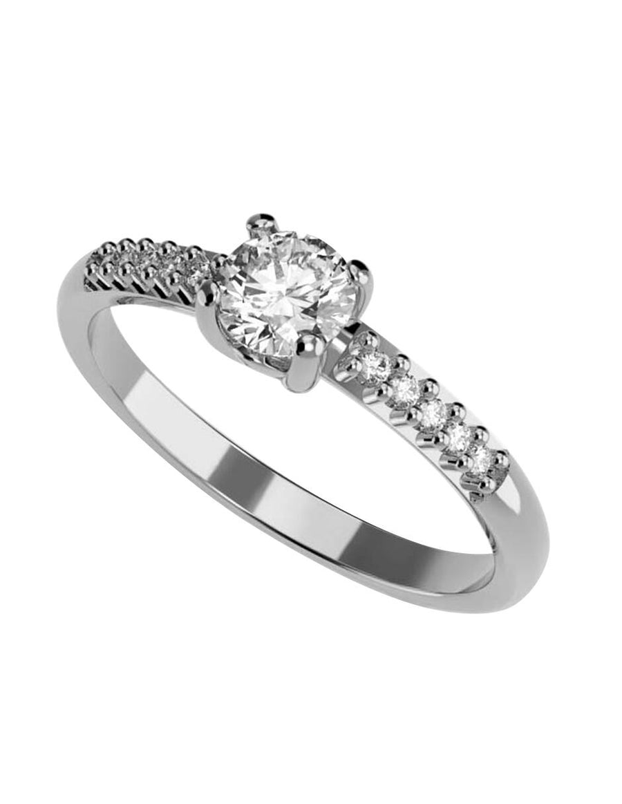 ANILLO DE ORO CON CIRCONIA