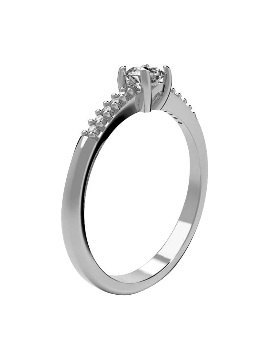 ANILLO DE ORO CON CIRCONIA