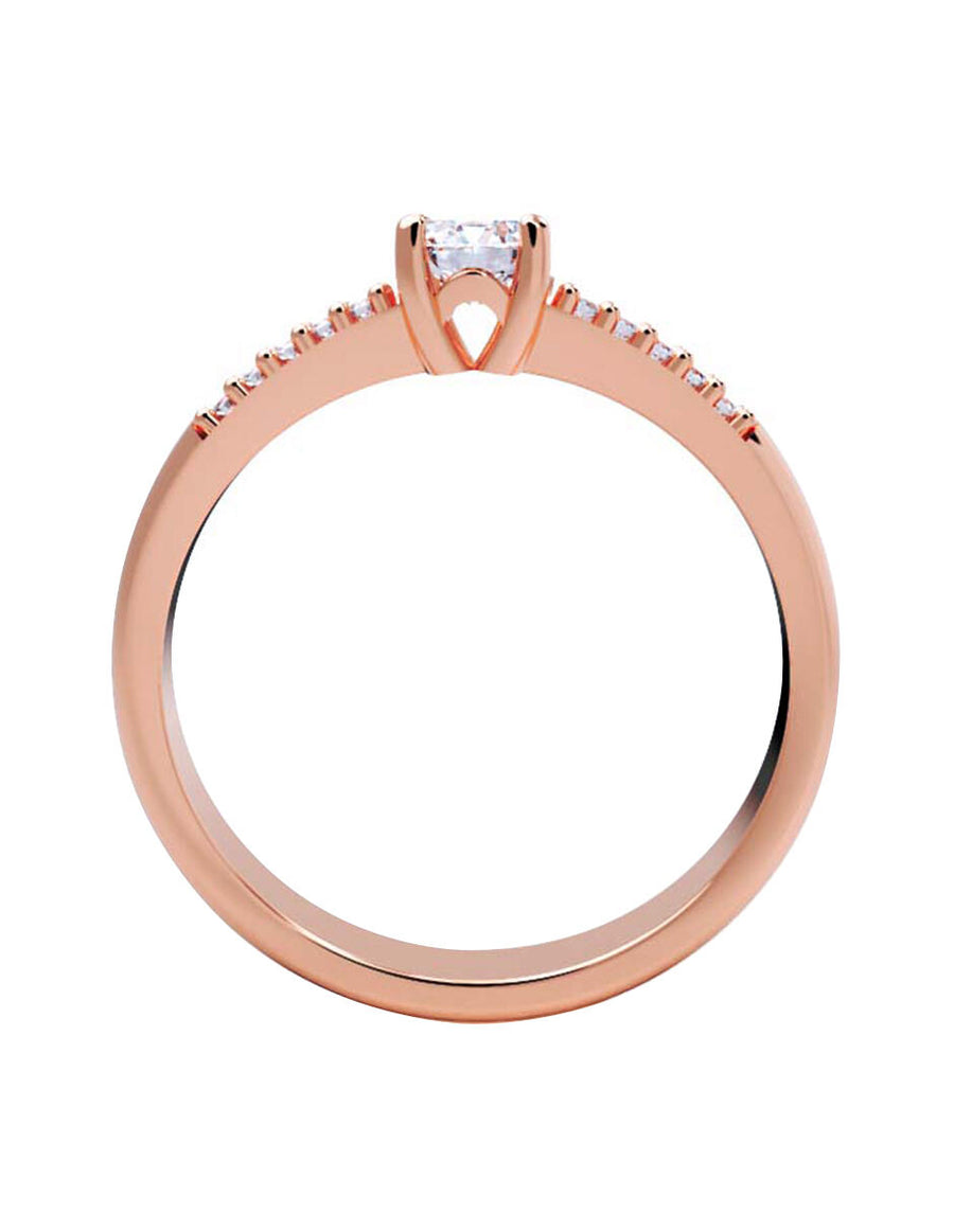 ANILLO DE ORO CON CIRCONIA