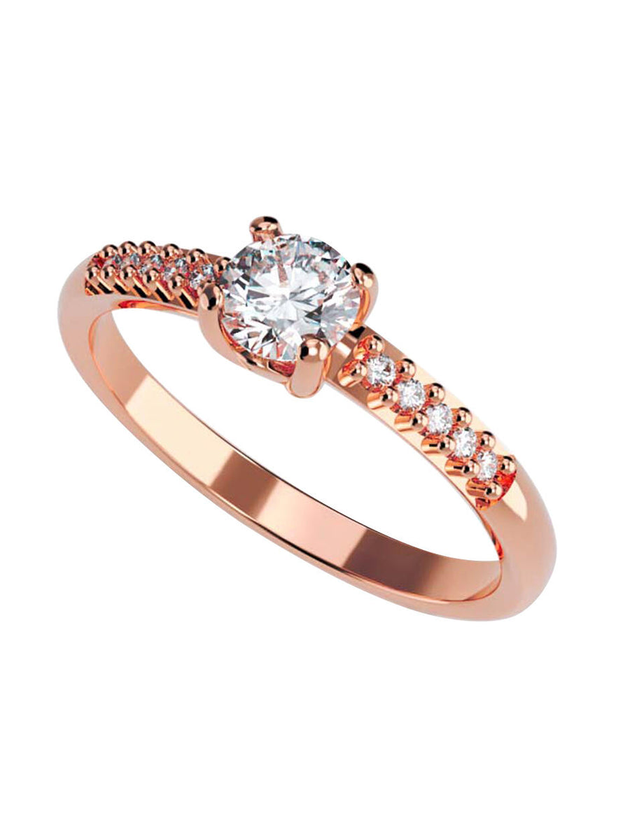 ANILLO DE ORO CON CIRCONIA