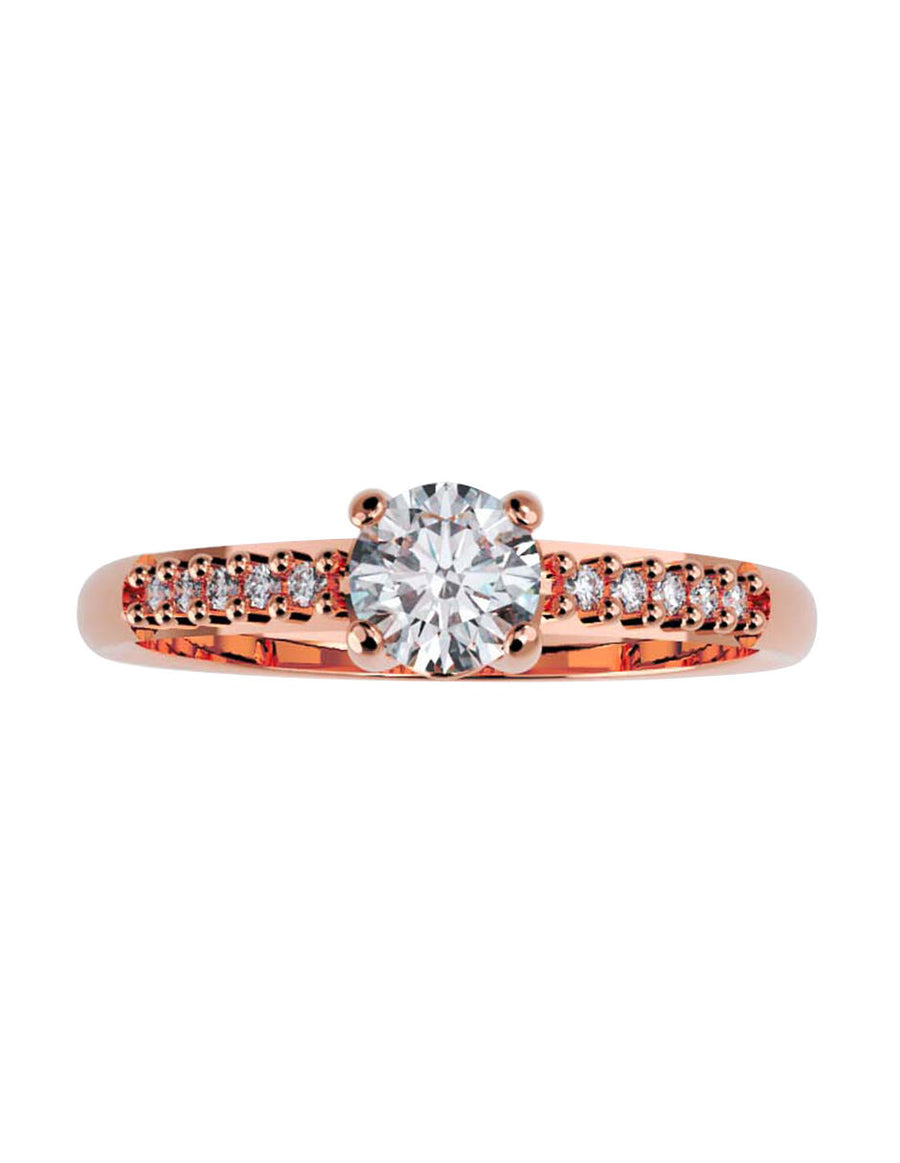 ANILLO DE ORO CON CIRCONIA