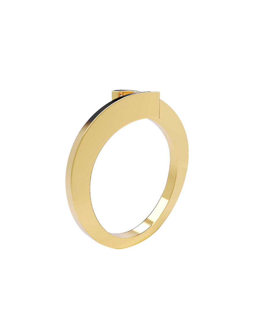 ANILLO DE ORO CON CIRCONIA