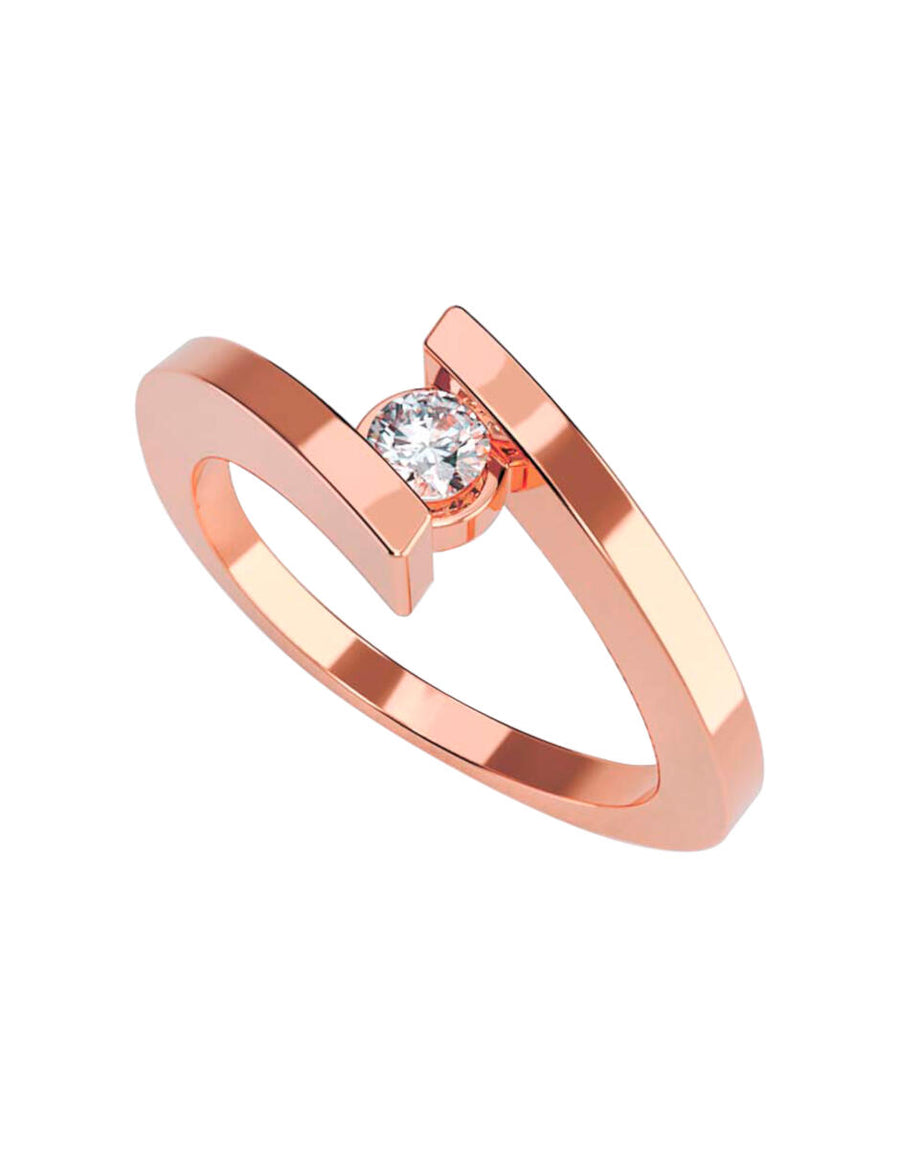 ANILLO DE ORO CON CIRCONIA
