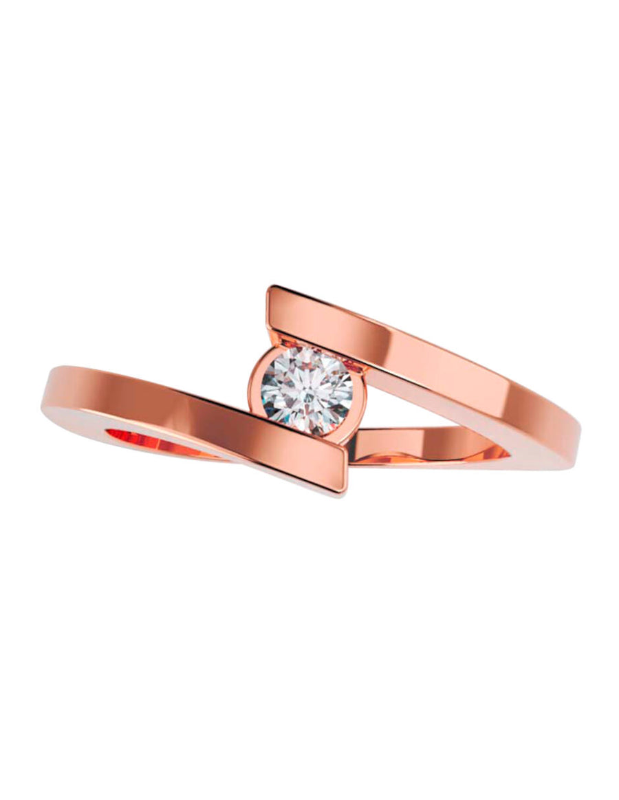 ANILLO DE ORO CON CIRCONIA