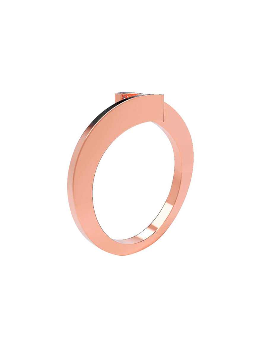 ANILLO DE ORO CON CIRCONIA