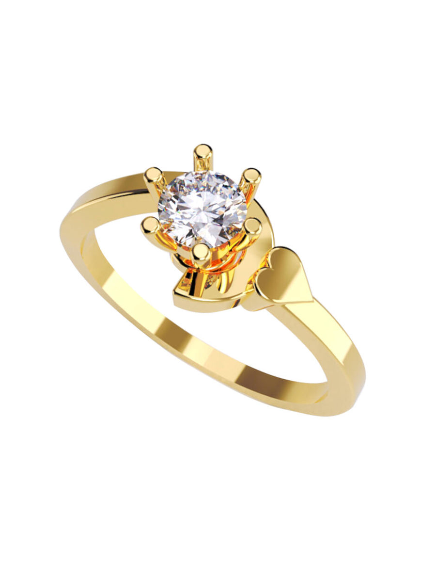ANILLO DE ORO CON CIRCONIA