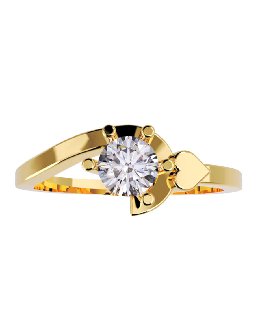 ANILLO DE ORO CON CIRCONIA