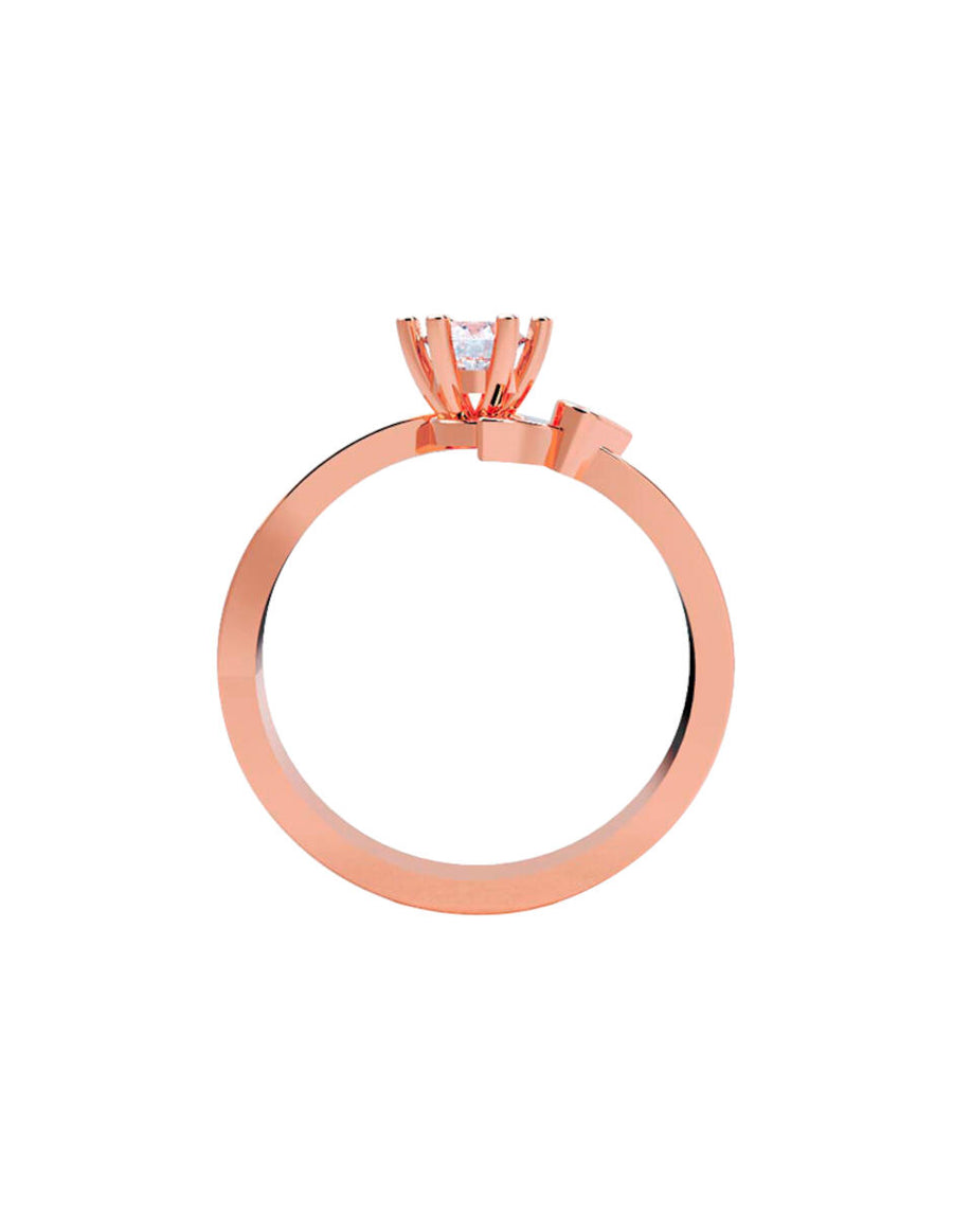 ANILLO DE ORO CON CIRCONIA