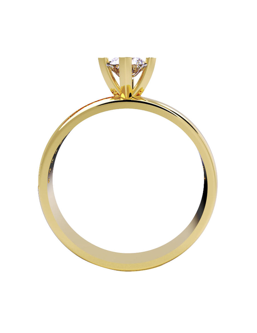 ANILLO DE ORO CON CIRCONIA