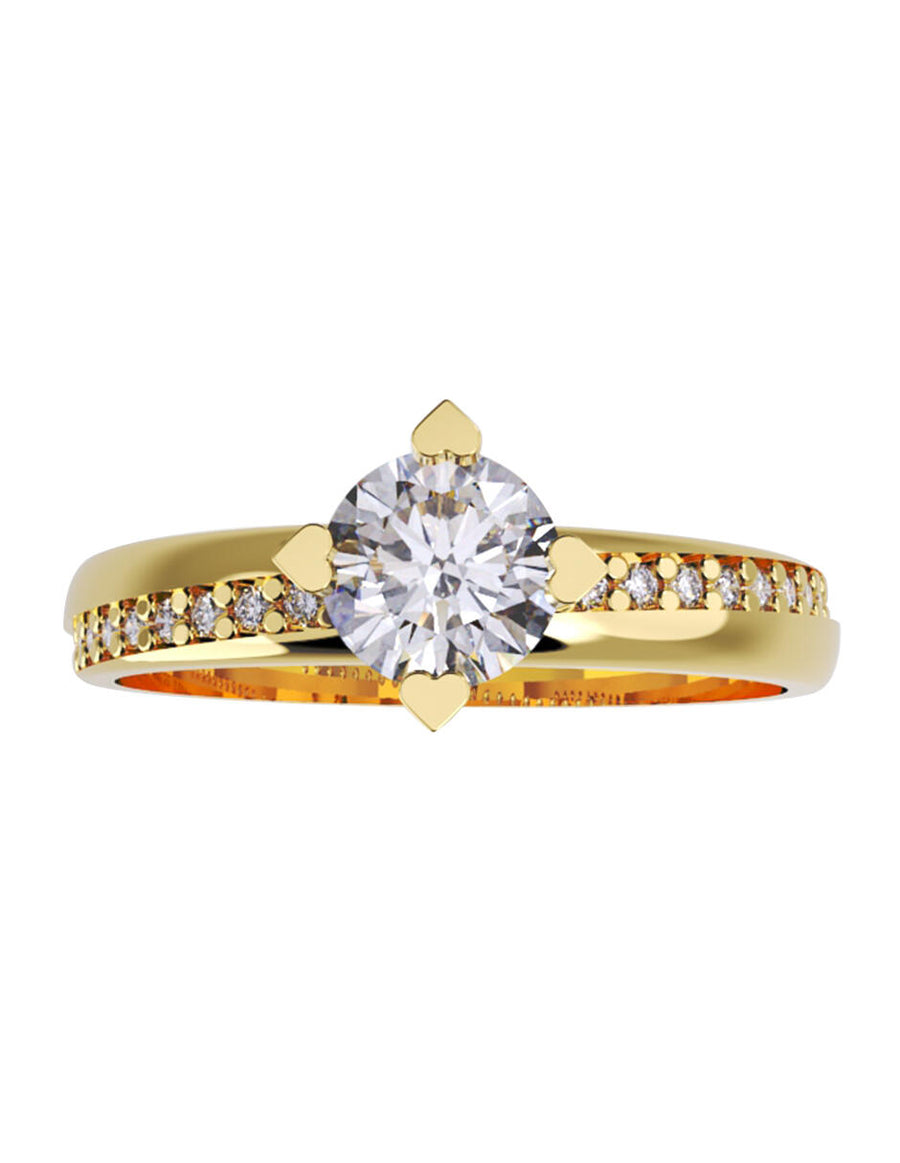 ANILLO DE ORO CON CIRCONIA