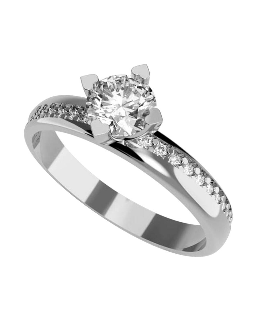 ANILLO DE ORO CON CIRCONIA