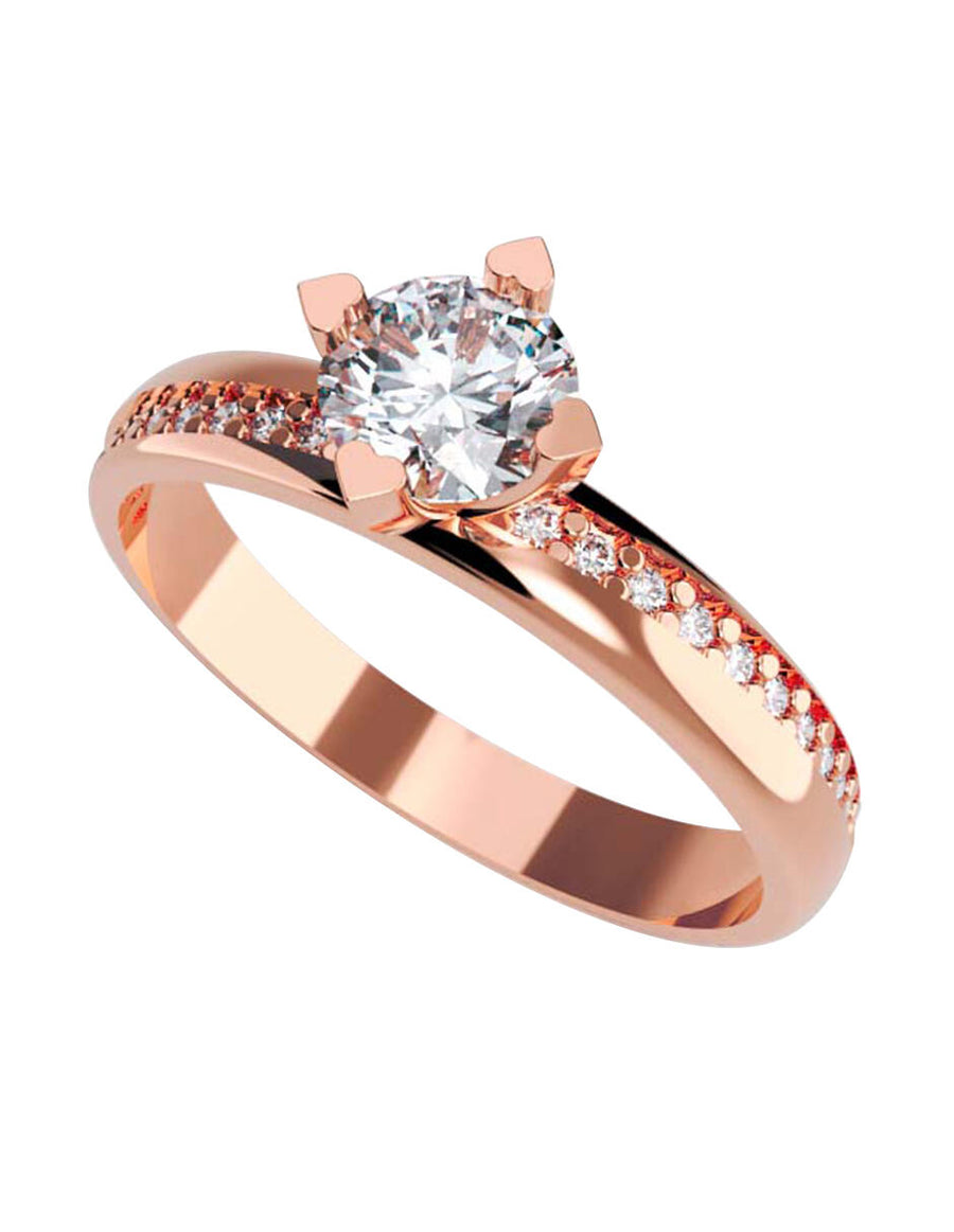 ANILLO DE ORO CON CIRCONIA