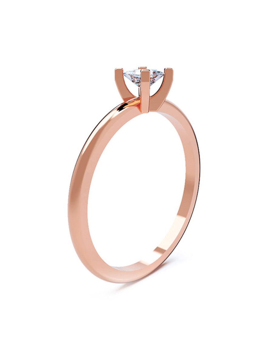 ANILLO DE ORO CON CIRCONIA