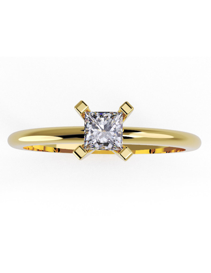 ANILLO DE ORO CON CIRCONIA