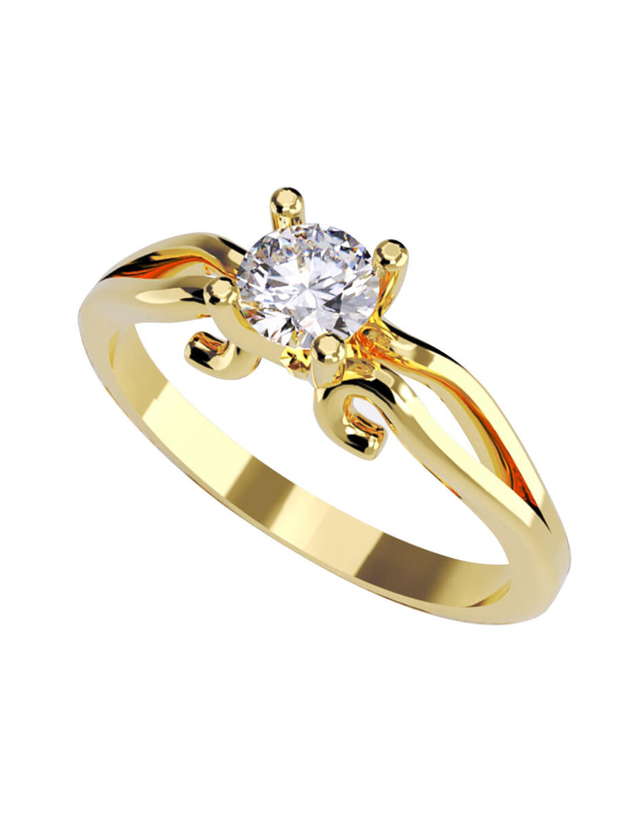 ANILLO DE ORO CON CIRCONIA