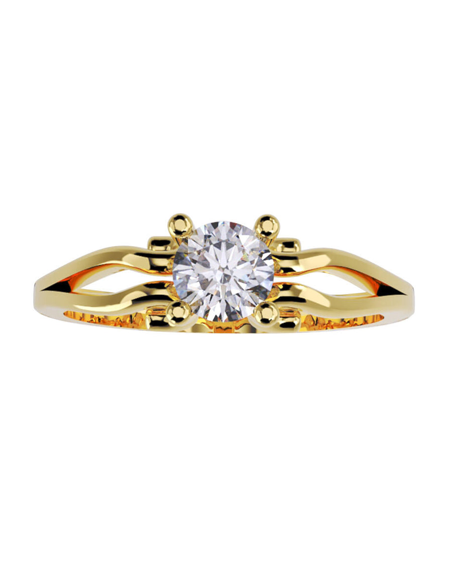 ANILLO DE ORO CON CIRCONIA