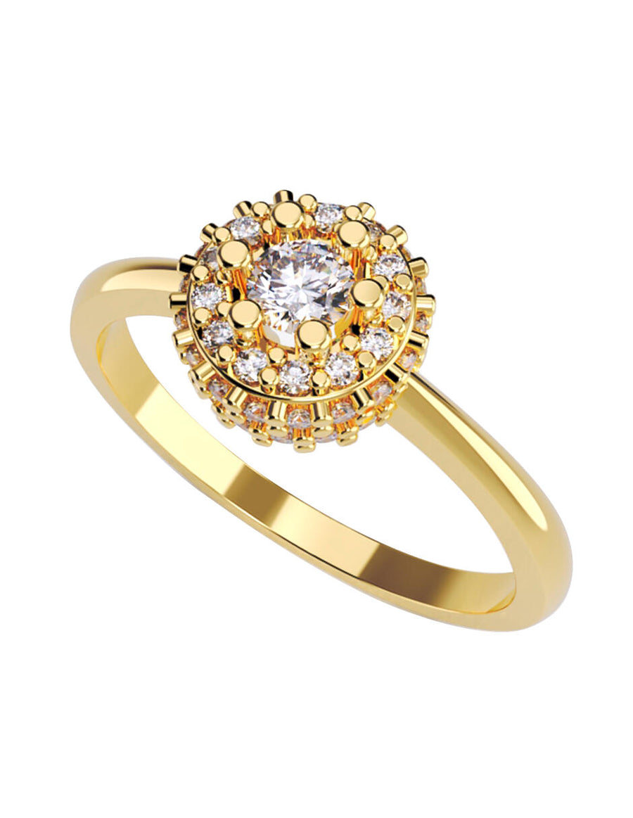 ANILLO DE ORO CON CIRCONIA