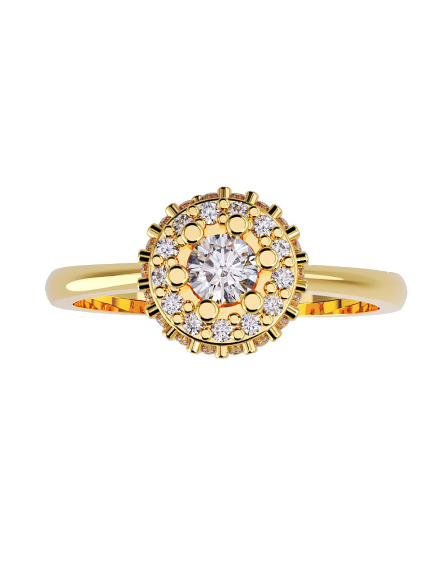 ANILLO DE ORO CON CIRCONIA