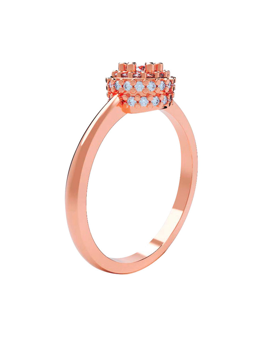 ANILLO DE ORO CON CIRCONIA