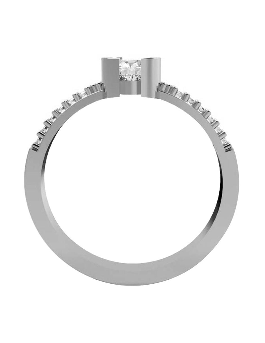 ANILLO DE ORO CON CIRCONIA
