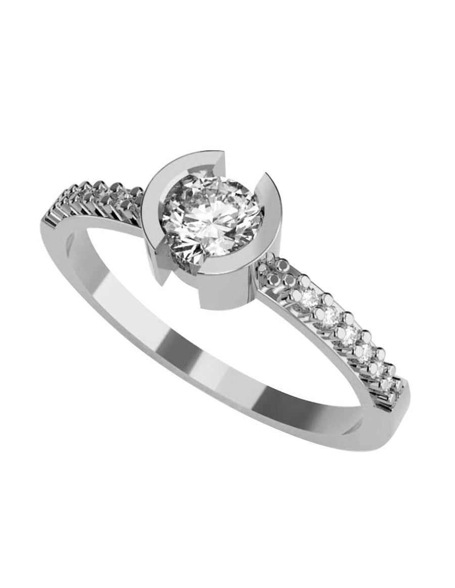 ANILLO DE ORO CON CIRCONIA