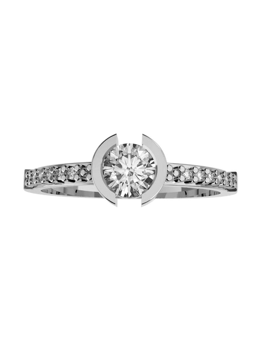 ANILLO DE ORO CON CIRCONIA