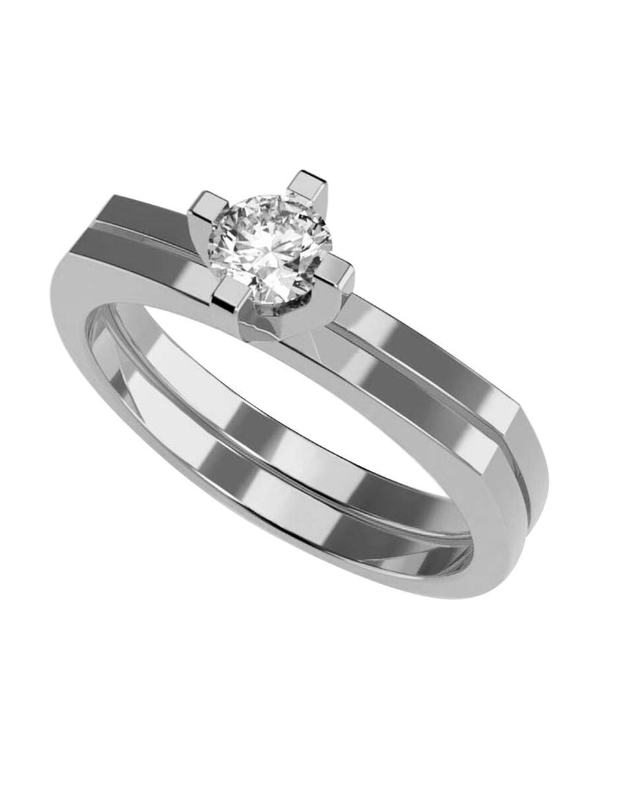 ANILLO DE ORO CON CIRCONIA