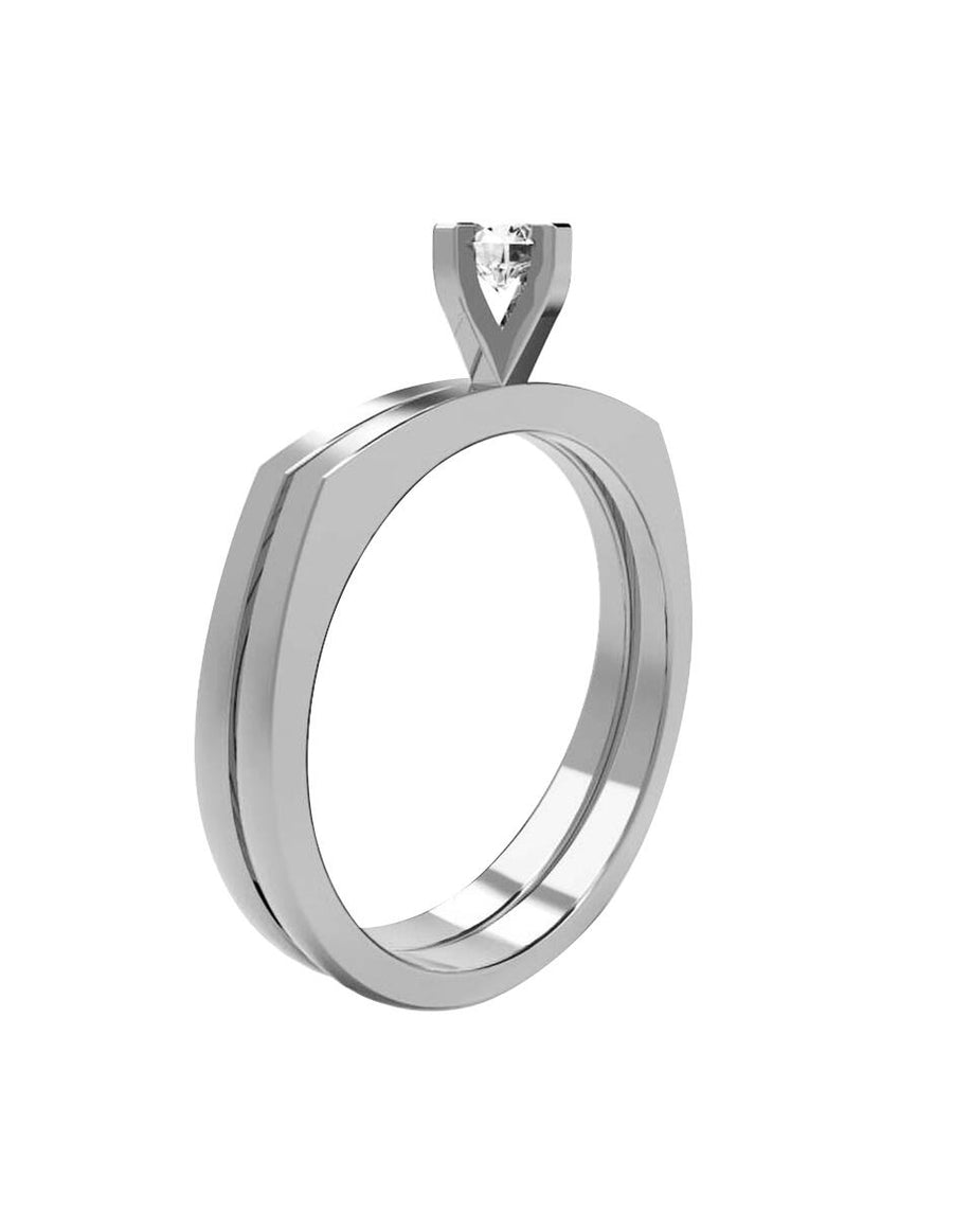 ANILLO DE ORO CON CIRCONIA