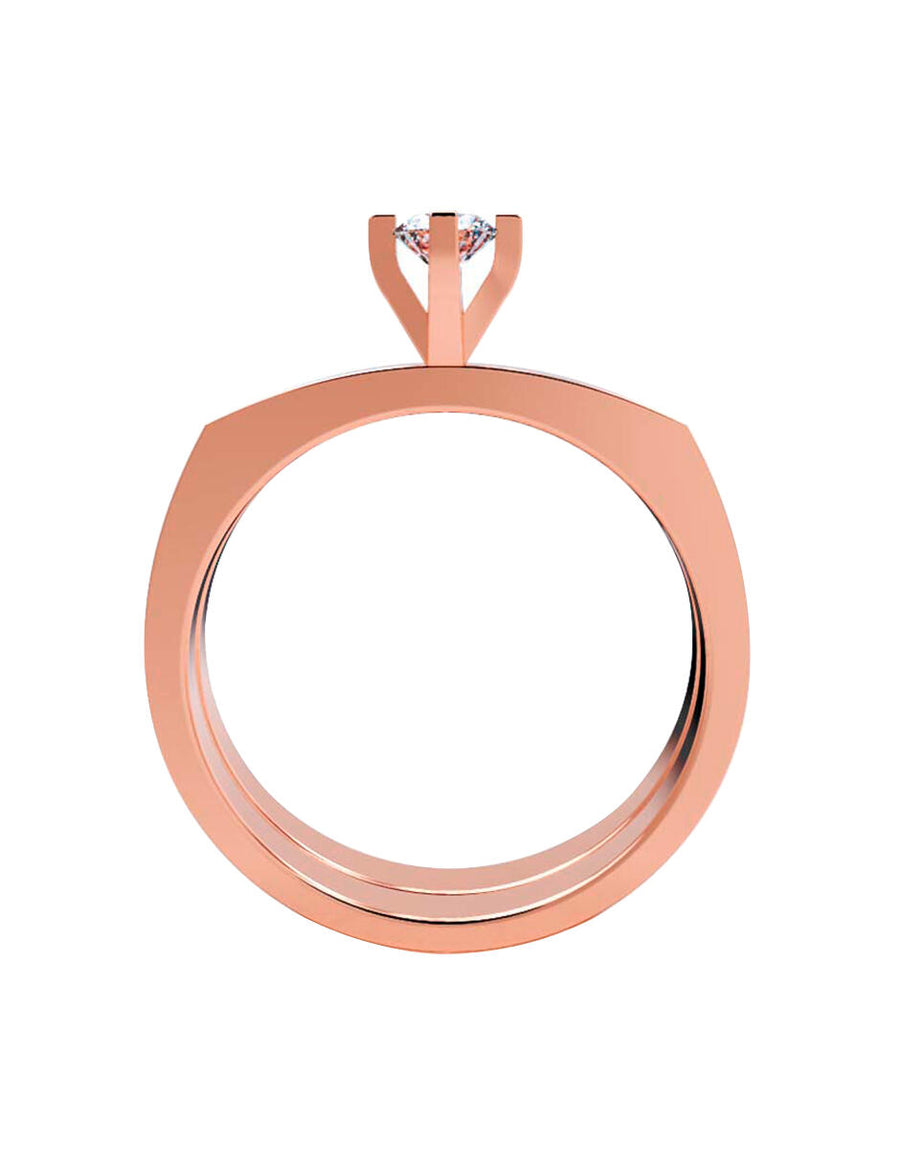 ANILLO DE ORO CON CIRCONIA