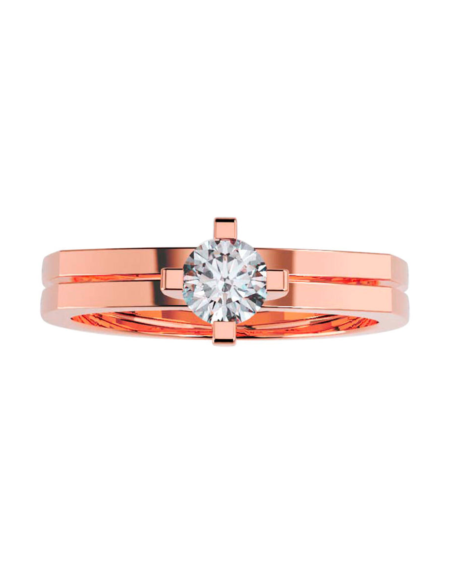 ANILLO DE ORO CON CIRCONIA