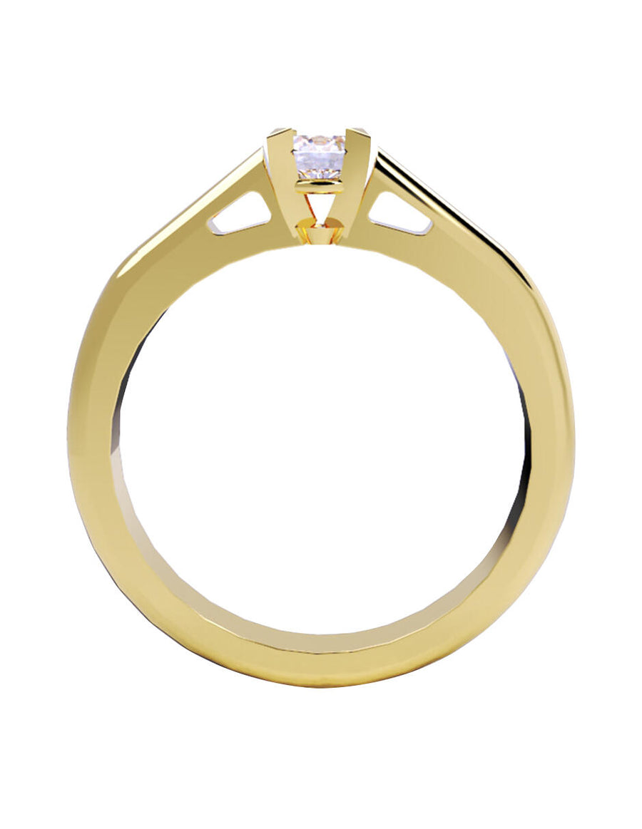 ANILLO DE ORO CON CIRCONIA