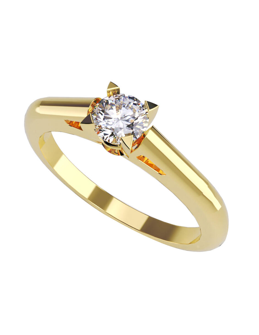 ANILLO DE ORO CON CIRCONIA