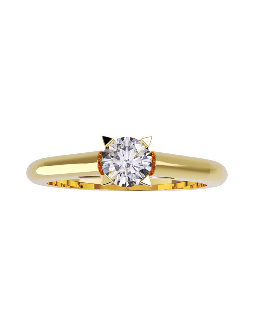 ANILLO DE ORO CON CIRCONIA