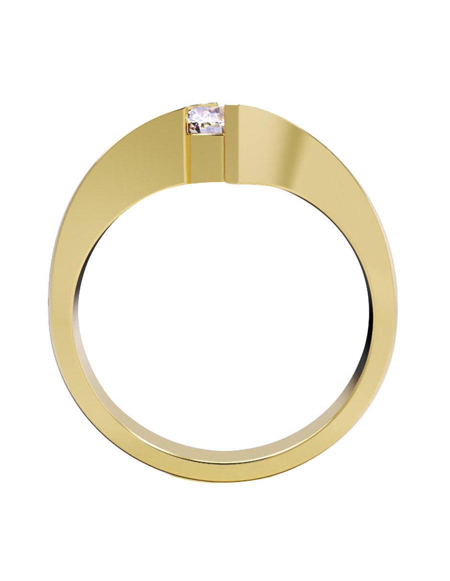 ANILLO DE ORO CON CIRCONIA