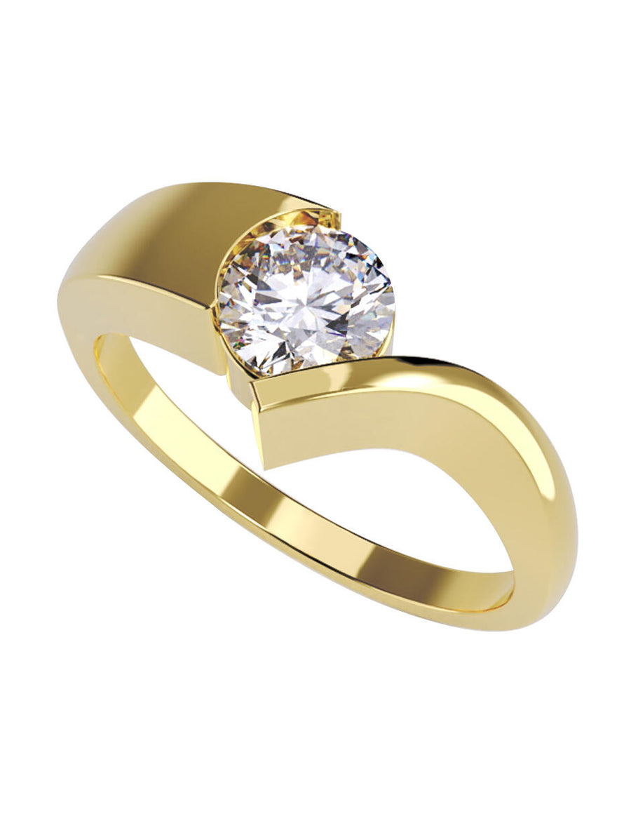 ANILLO DE ORO CON CIRCONIA