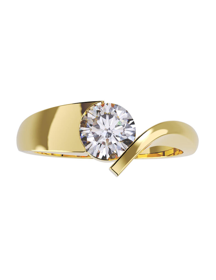 ANILLO DE ORO CON CIRCONIA