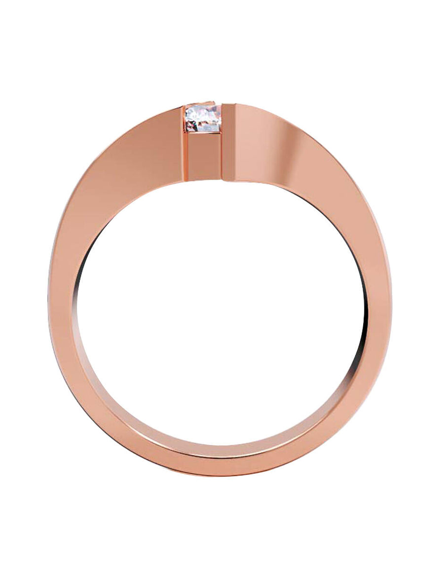 ANILLO DE ORO CON CIRCONIA