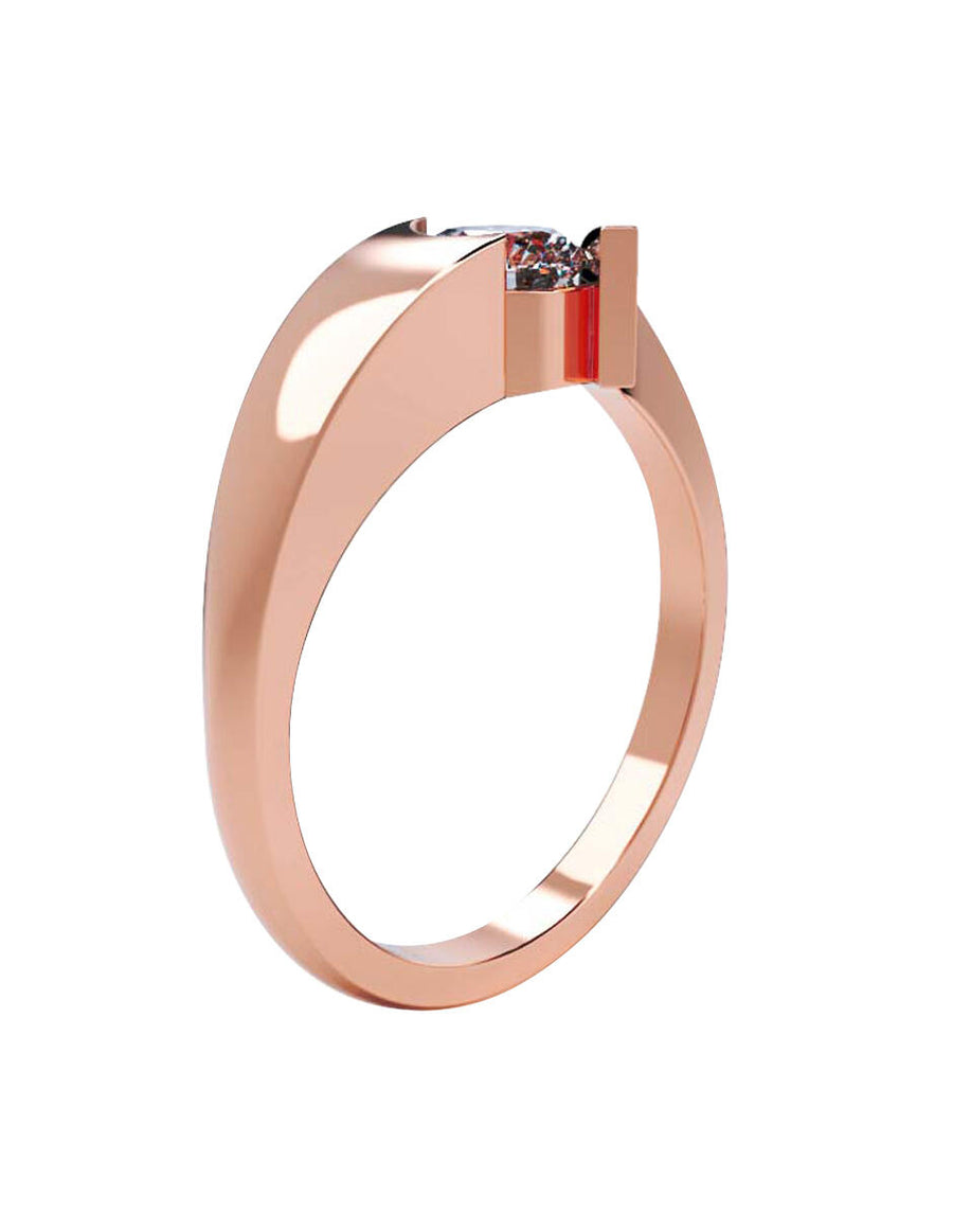 ANILLO DE ORO CON CIRCONIA