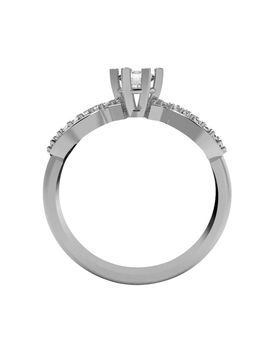 ANILLO DE ORO CON CIRCONIA