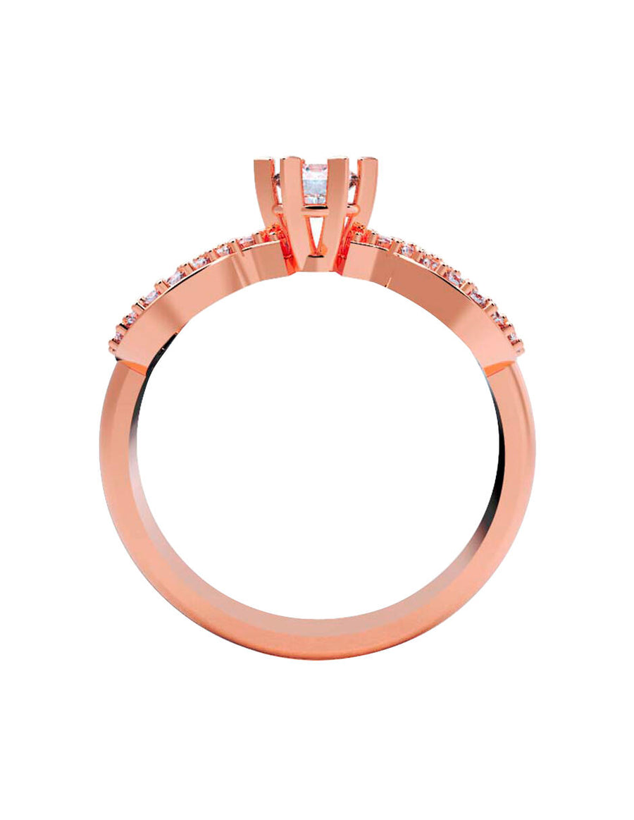 ANILLO DE ORO CON CIRCONIA