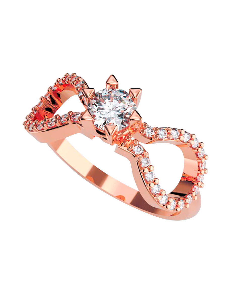 ANILLO DE ORO CON CIRCONIA